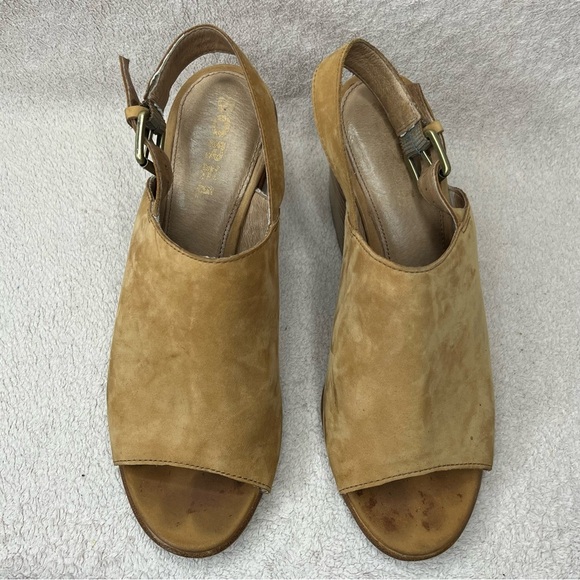 Sorel Nadia Block Heel Open Toe Slingback Mules-Tan Nubuck-Women’s 10-Classic - Picture 10 of 13